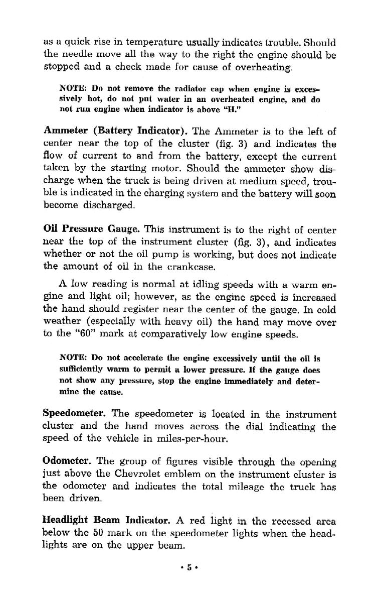 1956 Chevrolet Trucks Operators Manual Page 98